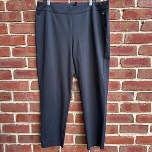 Eileen Fisher Womens XL Gray Washable Flex Ponte Ankle Pants NEW $198